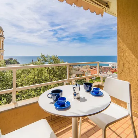 090c - Casa Serena, Vista Mare,5 Minuti A Piedi Dal Mare Moneglia