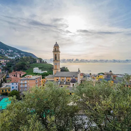 090c - Casa Serena, Vista Mare,5 Minuti A Piedi Dal Mare Apartamento Moneglia